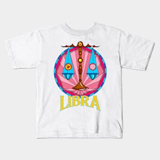 Libra Scales Zodiac Kids T-Shirt